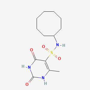 molecular formula C13H21N3O4S B11301385 N-cyclooctyl-2-hydroxy-4-methyl-6-oxo-1,6-dihydropyrimidine-5-sulfonamide 