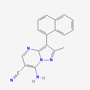 7-Amino-2-methyl-3-(naphthalen-1-yl)pyrazolo[1,5-a]pyrimidine-6-carbonitrile