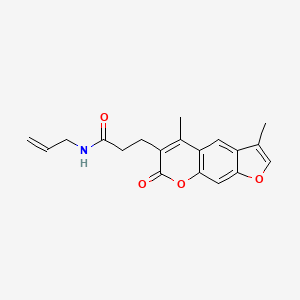 N-allyl-3-(3,5-dimethyl-7-oxo-7H-furo[3,2-g]chromen-6-yl)propanamide