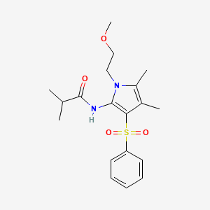 N-[1-(2-methoxyethyl)-4,5-dimethyl-3-(phenylsulfonyl)-1H-pyrrol-2-yl]-2-methylpropanamide