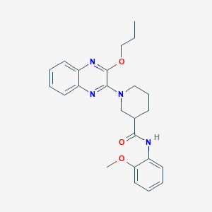 N-(2-methoxyphenyl)-1-(3-propoxyquinoxalin-2-yl)piperidine-3-carboxamide