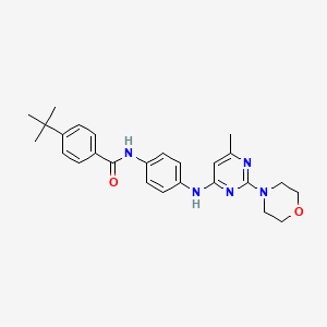 4-(tert-butyl)-N-(4-((6-methyl-2-morpholinopyrimidin-4-yl)amino)phenyl)benzamide