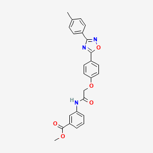 Methyl 3-[({4-[3-(4-methylphenyl)-1,2,4-oxadiazol-5-yl]phenoxy}acetyl)amino]benzoate