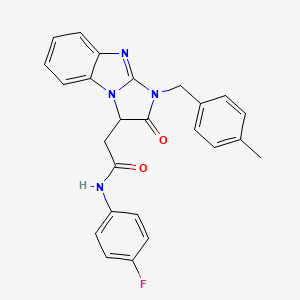 N-(4-fluorophenyl)-2-[1-(4-methylbenzyl)-2-oxo-2,3-dihydro-1H-imidazo[1,2-a]benzimidazol-3-yl]acetamide