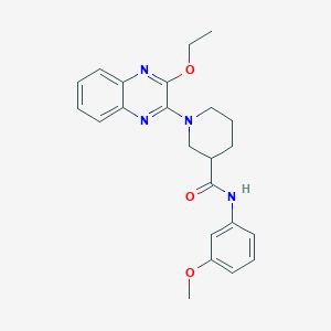 1-(3-ethoxyquinoxalin-2-yl)-N-(3-methoxyphenyl)piperidine-3-carboxamide