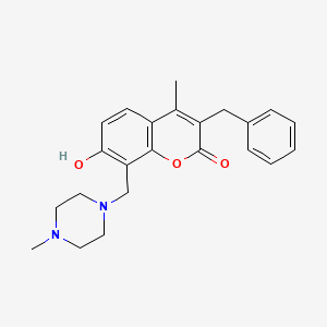 3-benzyl-7-hydroxy-4-methyl-8-[(4-methylpiperazin-1-yl)methyl]-2H-chromen-2-one