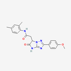 N-(2,4-dimethylphenyl)-2-[2-(4-methoxyphenyl)-5-oxo-5,6-dihydro-4H-imidazo[1,2-b][1,2,4]triazol-6-yl]acetamide