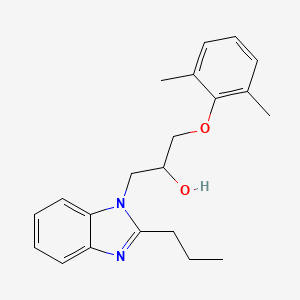 1-(2,6-dimethylphenoxy)-3-(2-propyl-1H-benzimidazol-1-yl)propan-2-ol