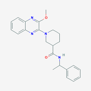 1-(3-methoxyquinoxalin-2-yl)-N-(1-phenylethyl)piperidine-3-carboxamide