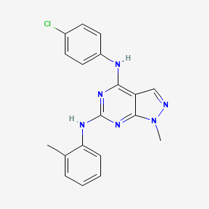 N~4~-(4-chlorophenyl)-1-methyl-N~6~-(2-methylphenyl)-1H-pyrazolo[3,4-d]pyrimidine-4,6-diamine