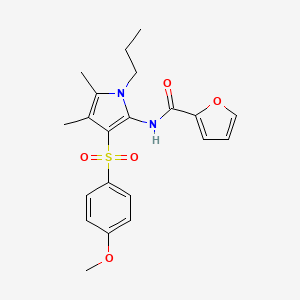 N-{3-[(4-methoxyphenyl)sulfonyl]-4,5-dimethyl-1-propyl-1H-pyrrol-2-yl}furan-2-carboxamide