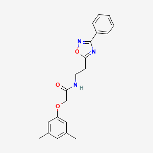 2-(3,5-dimethylphenoxy)-N-[2-(3-phenyl-1,2,4-oxadiazol-5-yl)ethyl]acetamide