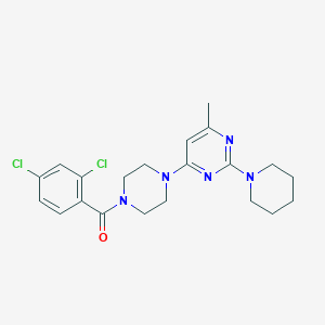 4-[4-(2,4-Dichlorobenzoyl)piperazin-1-YL]-6-methyl-2-(piperidin-1-YL)pyrimidine