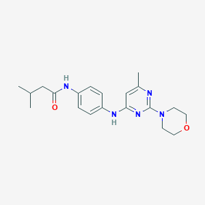 3-methyl-N-(4-((6-methyl-2-morpholinopyrimidin-4-yl)amino)phenyl)butanamide