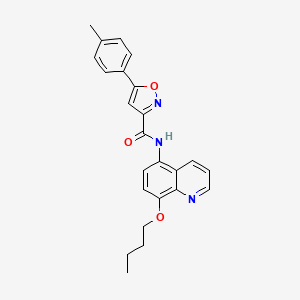 N-(8-butoxyquinolin-5-yl)-5-(4-methylphenyl)-1,2-oxazole-3-carboxamide