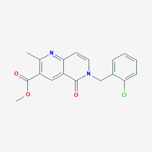 Methyl 6-(2-chlorobenzyl)-2-methyl-5-oxo-5,6-dihydro-1,6-naphthyridine-3-carboxylate