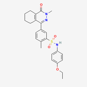 N-(4-ethoxyphenyl)-2-methyl-5-(3-methyl-4-oxo-3,4,5,6,7,8-hexahydrophthalazin-1-yl)benzenesulfonamide