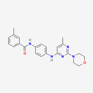 3-methyl-N-(4-((6-methyl-2-morpholinopyrimidin-4-yl)amino)phenyl)benzamide