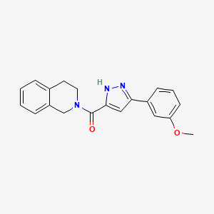 3,4-dihydroisoquinolin-2(1H)-yl[5-(3-methoxyphenyl)-1H-pyrazol-3-yl]methanone