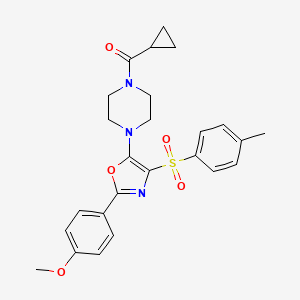 Cyclopropyl(4-{2-(4-methoxyphenyl)-4-[(4-methylphenyl)sulfonyl]-1,3-oxazol-5-yl}piperazin-1-yl)methanone