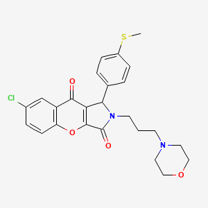 7-Chloro-1-[4-(methylsulfanyl)phenyl]-2-[3-(morpholin-4-yl)propyl]-1,2-dihydrochromeno[2,3-c]pyrrole-3,9-dione