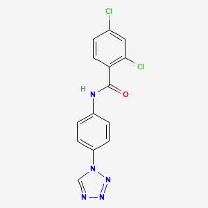 2,4-dichloro-N-[4-(1H-tetrazol-1-yl)phenyl]benzamide