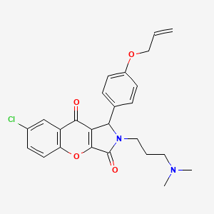 7-Chloro-2-[3-(dimethylamino)propyl]-1-[4-(prop-2-en-1-yloxy)phenyl]-1,2-dihydrochromeno[2,3-c]pyrrole-3,9-dione