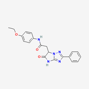 N-(4-ethoxyphenyl)-2-(5-oxo-2-phenyl-5,6-dihydro-4H-imidazo[1,2-b][1,2,4]triazol-6-yl)acetamide