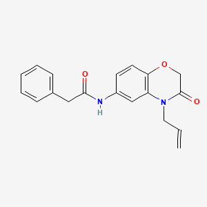 N-[3-oxo-4-(prop-2-en-1-yl)-3,4-dihydro-2H-1,4-benzoxazin-6-yl]-2-phenylacetamide