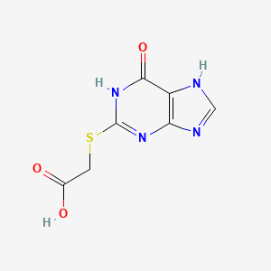 2-[(6-Hydroxy-9H-purin-2-YL)sulfanyl]acetic acid