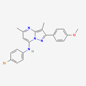 N-(4-bromophenyl)-2-(4-methoxyphenyl)-3,5-dimethylpyrazolo[1,5-a]pyrimidin-7-amine