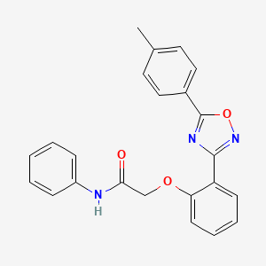 2-{2-[5-(4-methylphenyl)-1,2,4-oxadiazol-3-yl]phenoxy}-N-phenylacetamide