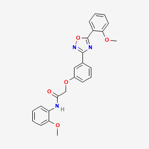 N-(2-methoxyphenyl)-2-{3-[5-(2-methoxyphenyl)-1,2,4-oxadiazol-3-yl]phenoxy}acetamide