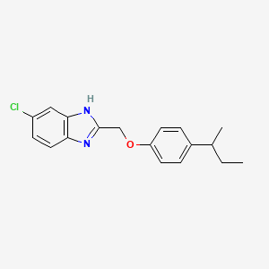 2-{[4-(butan-2-yl)phenoxy]methyl}-5-chloro-1H-benzimidazole