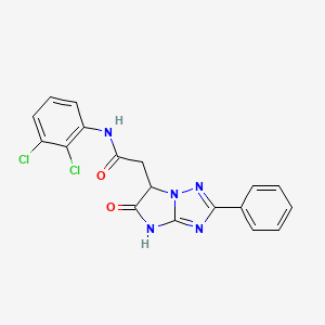 N-(2,3-dichlorophenyl)-2-(5-oxo-2-phenyl-5,6-dihydro-4H-imidazo[1,2-b][1,2,4]triazol-6-yl)acetamide