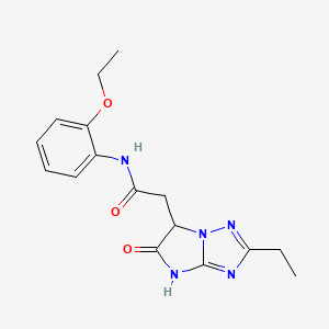 N-(2-ethoxyphenyl)-2-(2-ethyl-5-oxo-5,6-dihydro-4H-imidazo[1,2-b][1,2,4]triazol-6-yl)acetamide