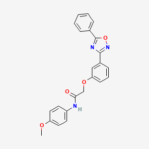 N-(4-methoxyphenyl)-2-[3-(5-phenyl-1,2,4-oxadiazol-3-yl)phenoxy]acetamide