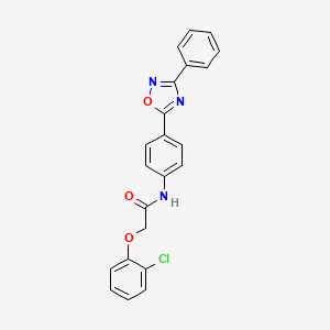 2-(2-chlorophenoxy)-N-[4-(3-phenyl-1,2,4-oxadiazol-5-yl)phenyl]acetamide