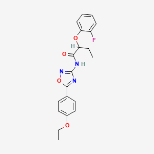 N-[5-(4-ethoxyphenyl)-1,2,4-oxadiazol-3-yl]-2-(2-fluorophenoxy)butanamide