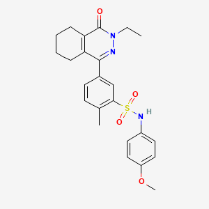 5-(3-ethyl-4-oxo-3,4,5,6,7,8-hexahydrophthalazin-1-yl)-N-(4-methoxyphenyl)-2-methylbenzenesulfonamide