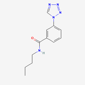 molecular formula C12H15N5O B11302452 N-butyl-3-(1H-tetrazol-1-yl)benzamide 