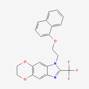 1-[2-(naphthalen-1-yloxy)ethyl]-2-(trifluoromethyl)-6,7-dihydro-1H-[1,4]dioxino[2,3-f]benzimidazole