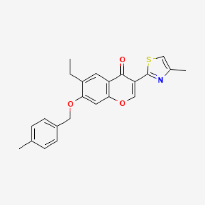 6-ethyl-7-[(4-methylbenzyl)oxy]-3-(4-methyl-1,3-thiazol-2-yl)-4H-chromen-4-one