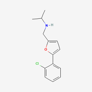 N-((5-(2-chlorophenyl)furan-2-yl)methyl)propan-2-amine