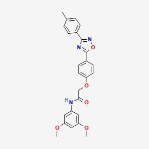 N-(3,5-dimethoxyphenyl)-2-{4-[3-(4-methylphenyl)-1,2,4-oxadiazol-5-yl]phenoxy}acetamide