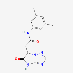 N-(3,5-dimethylphenyl)-2-(5-oxo-5,6-dihydro-4H-imidazo[1,2-b][1,2,4]triazol-6-yl)acetamide