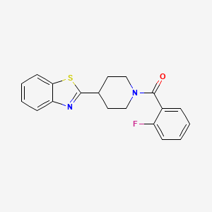 2-[1-(2-Fluorobenzoyl)piperidin-4-yl]-1,3-benzothiazole