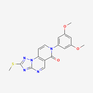 7-(3,5-dimethoxyphenyl)-2-(methylsulfanyl)pyrido[3,4-e][1,2,4]triazolo[1,5-a]pyrimidin-6(7H)-one