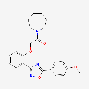 1-(Azepan-1-yl)-2-{2-[5-(4-methoxyphenyl)-1,2,4-oxadiazol-3-yl]phenoxy}ethanone