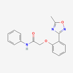 2-[2-(5-methyl-1,2,4-oxadiazol-3-yl)phenoxy]-N-phenylacetamide